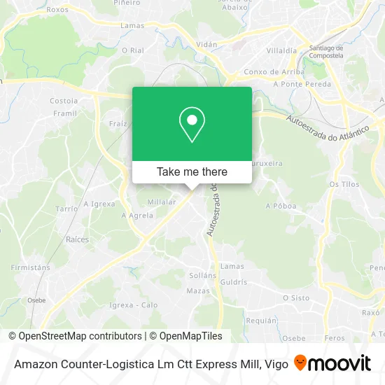 Amazon Counter-Logistica Lm Ctt Express Mill map
