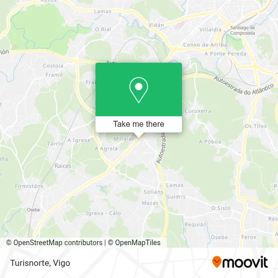 Turisnorte map