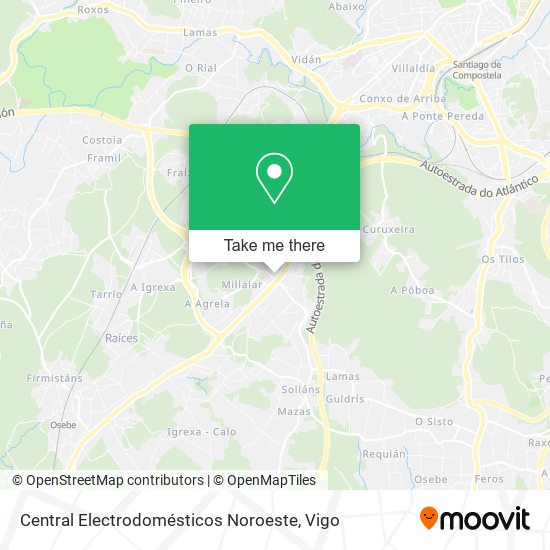 mapa Central Electrodomésticos Noroeste