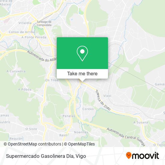 Supermercado Gasolinera Día map