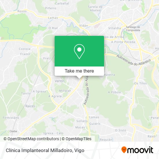 Clínica Implanteoral Milladoiro map