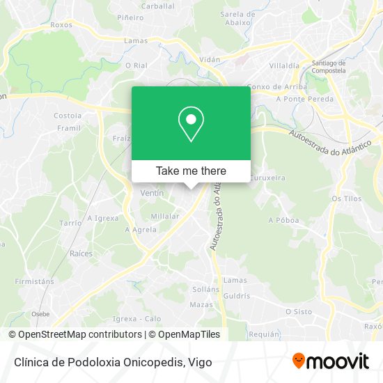 Clínica de Podoloxia Onicopedis map