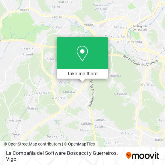 mapa La Compañía del Software Boscacci y Guerreiros