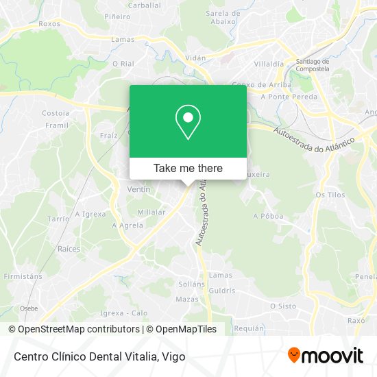 Centro Clínico Dental Vitalia map