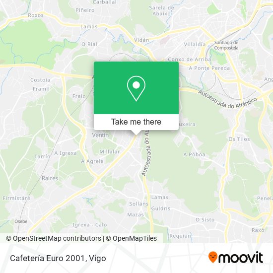 Cafetería Euro 2001 map
