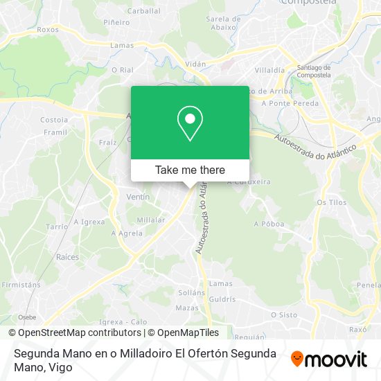 Segunda Mano en o Milladoiro El Ofertón Segunda Mano map