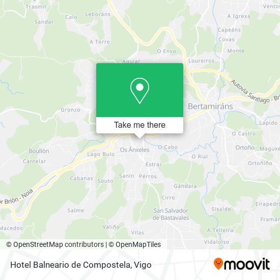 Hotel Balneario de Compostela map