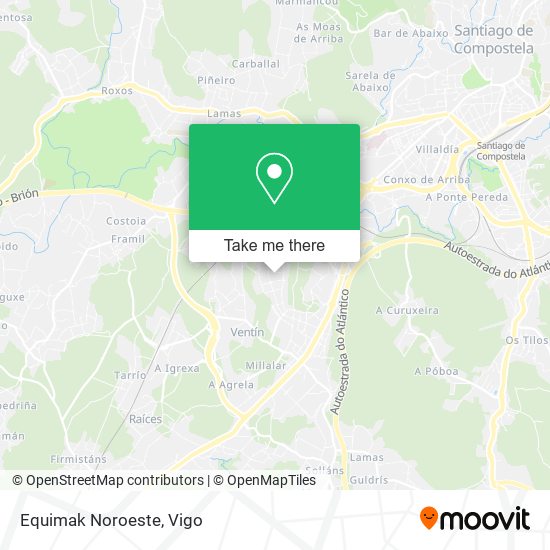 Equimak Noroeste map