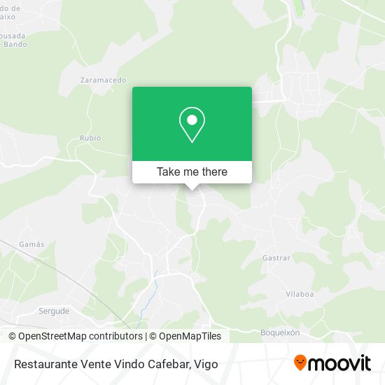 Restaurante Vente Vindo Cafebar map