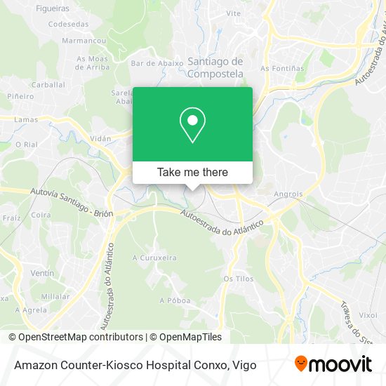 Amazon Counter-Kiosco Hospital Conxo map