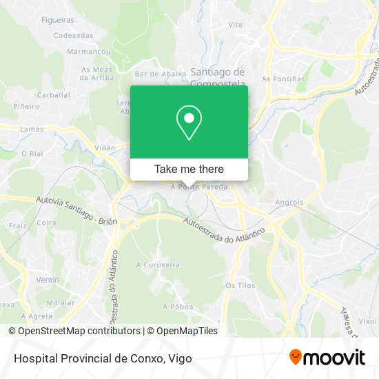Hospital Provincial de Conxo map