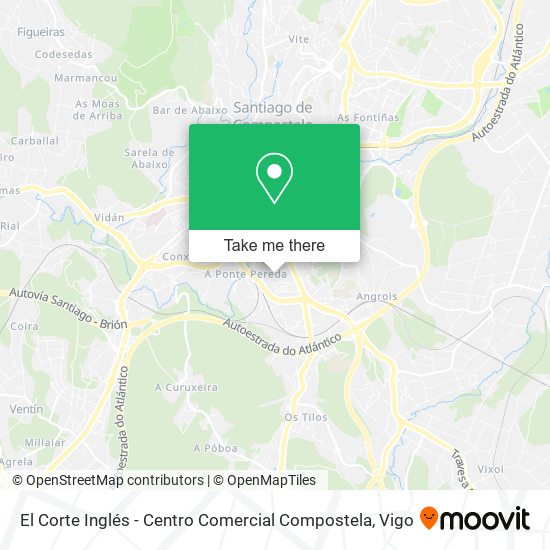 El Corte Inglés - Centro Comercial Compostela map
