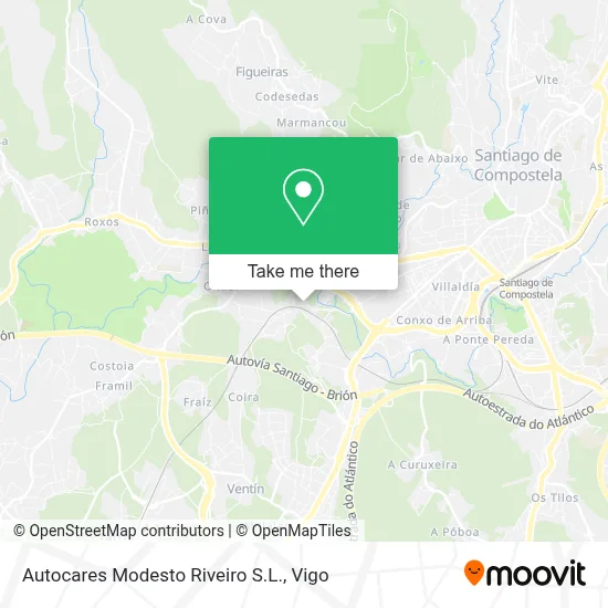 Autocares Modesto Riveiro S.L. map