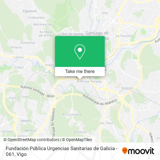 Fundación Pública Urgencias Sanitarias de Galicia - 061 map
