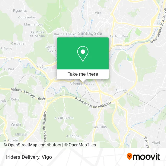 Iriders Delivery map