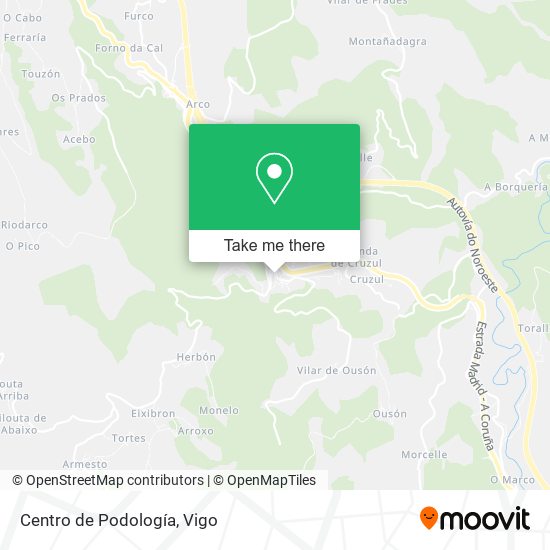 Centro de Podología map