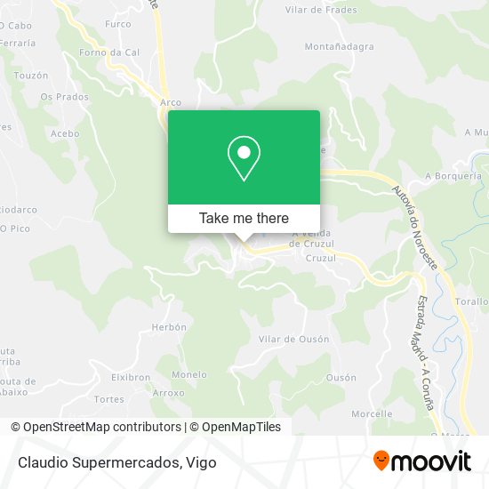 Claudio Supermercados map