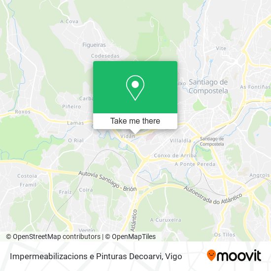 Impermeabilizacions e Pinturas Decoarvi map