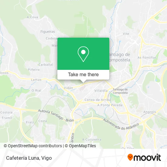 Cafetería Luna map
