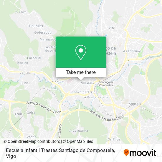 Escuela Infantil Trastes Santiago de Compostela map