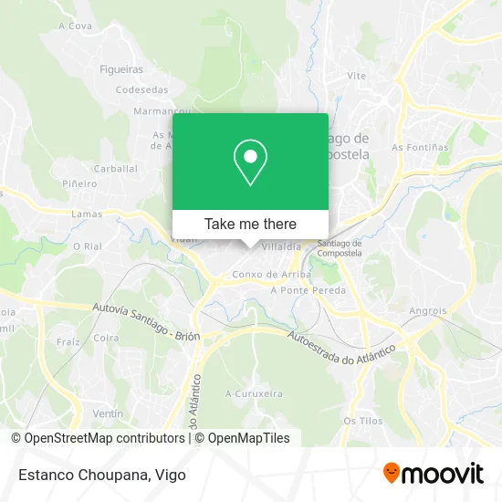 Estanco Choupana map