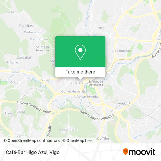 mapa Café-Bar Higo Azul