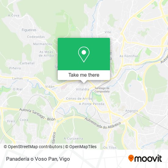Panadería o Voso Pan map