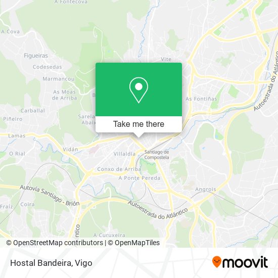 Hostal Bandeira map