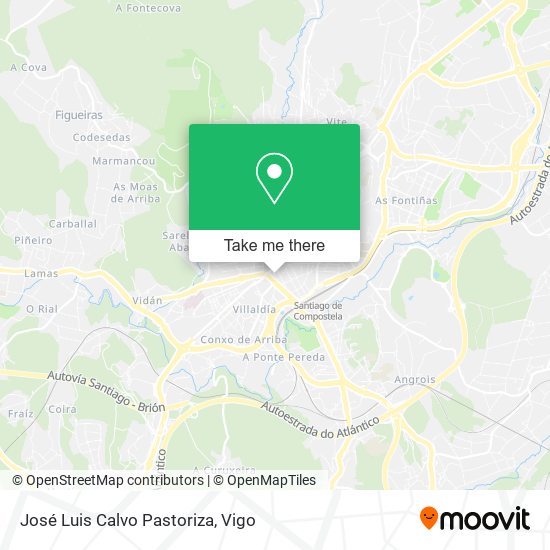 José Luis Calvo Pastoriza map