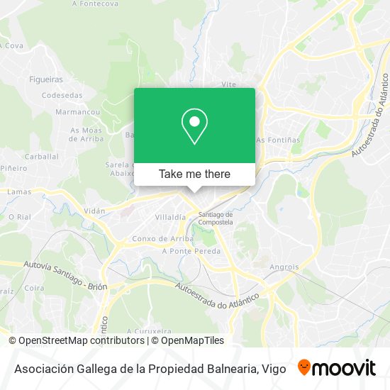 Asociación Gallega de la Propiedad Balnearia map