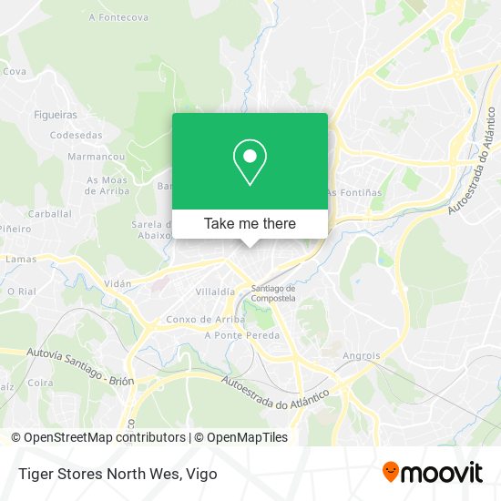 Tiger Stores North Wes map