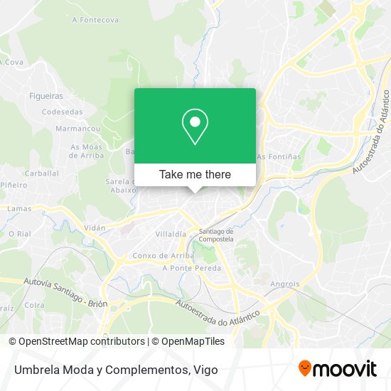 Umbrela Moda y Complementos map