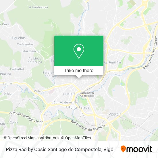 Pizza Rao by Oasis Santiago de Compostela map
