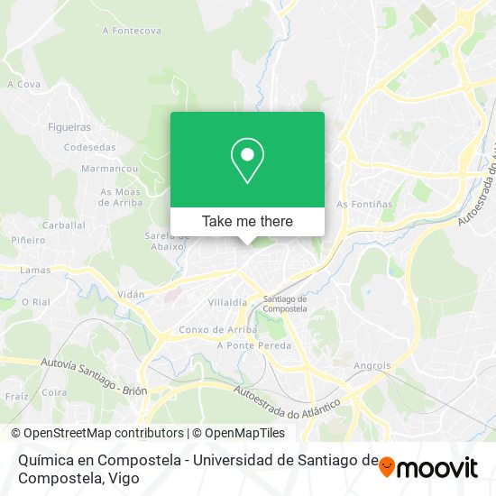 mapa Química en Compostela - Universidad de Santiago de Compostela