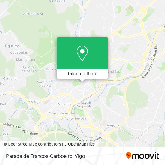 Parada de Francos-Carboeiro map