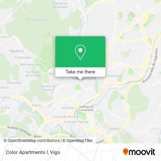 mapa Color Apartments I