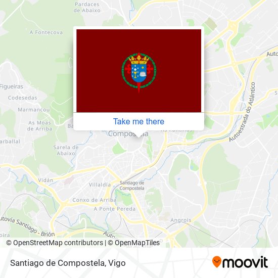 mapa Santiago de Compostela