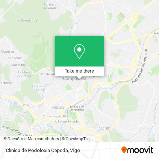 Clínica de Podoloxia Cepeda map