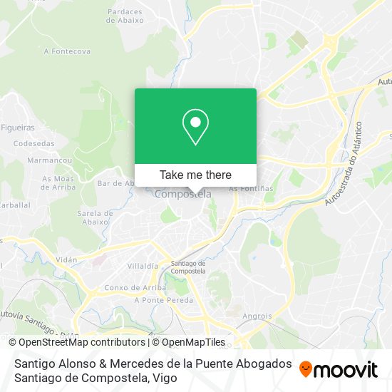 Santigo Alonso & Mercedes de la Puente Abogados Santiago de Compostela map