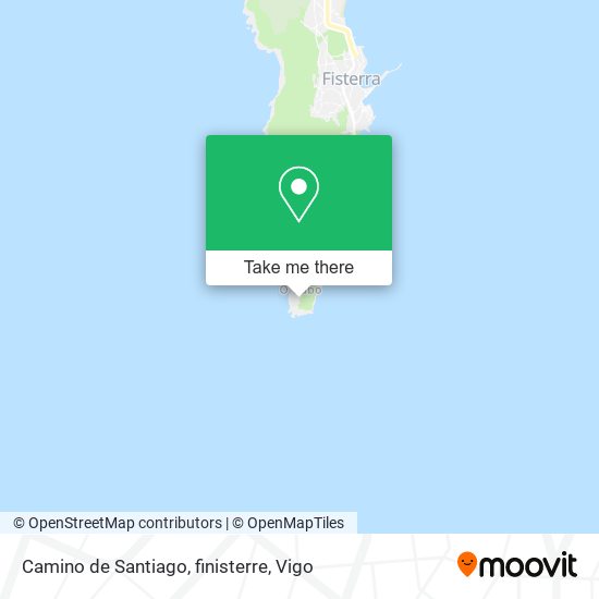 Camino de Santiago, finisterre map