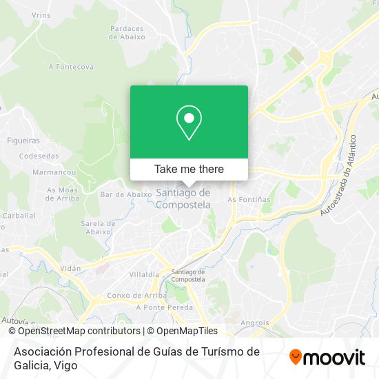 Asociación Profesional de Guías de Turísmo de Galicia map