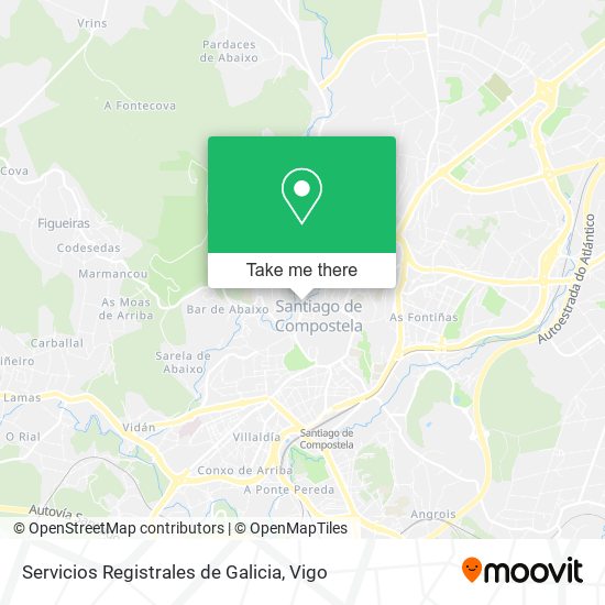 Servicios Registrales de Galicia map