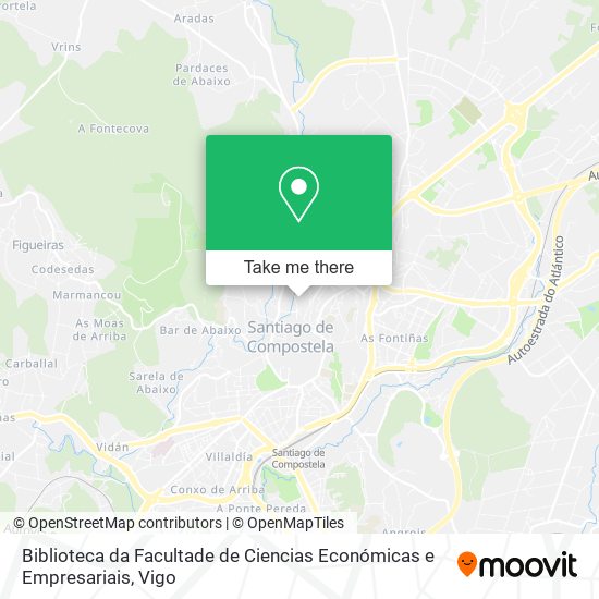 Biblioteca da Facultade de Ciencias Económicas e Empresariais map