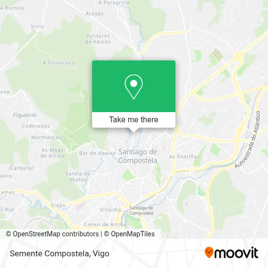 Semente Compostela map
