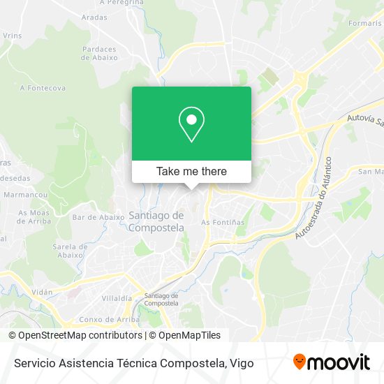Servicio Asistencia Técnica Compostela map