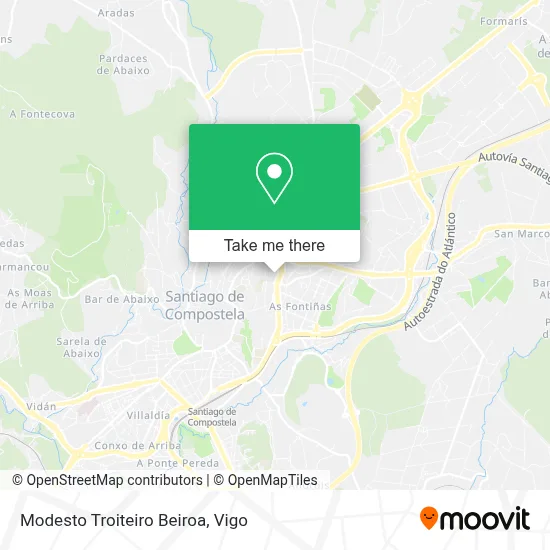 Modesto Troiteiro Beiroa map