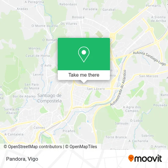 Pandora map