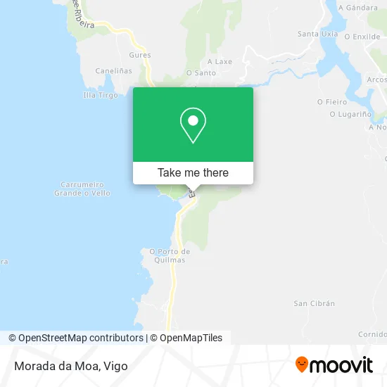 mapa Morada da Moa