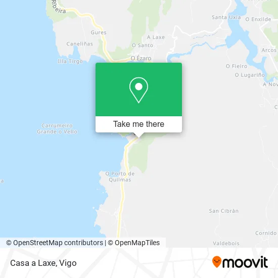 mapa Casa a Laxe