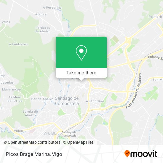 Picos Brage Marina map